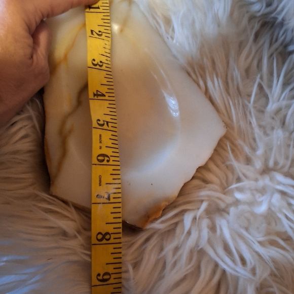 Vintage white onyx ashtray - Picture 4 of 8